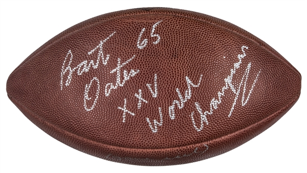 1991 Bart Oates Game Used & Signed Super Bowl XXV Wilson Football (Beckett) 